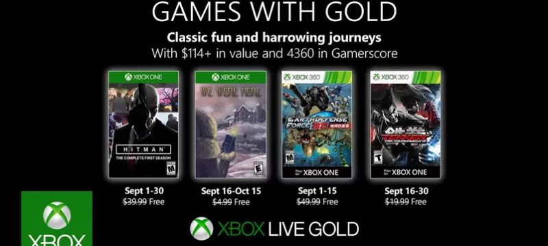 Games with Gold septiembre 2019