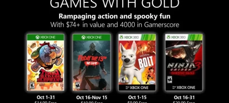 Games With Gold octubre 2019