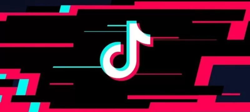 TikTok logo rojo