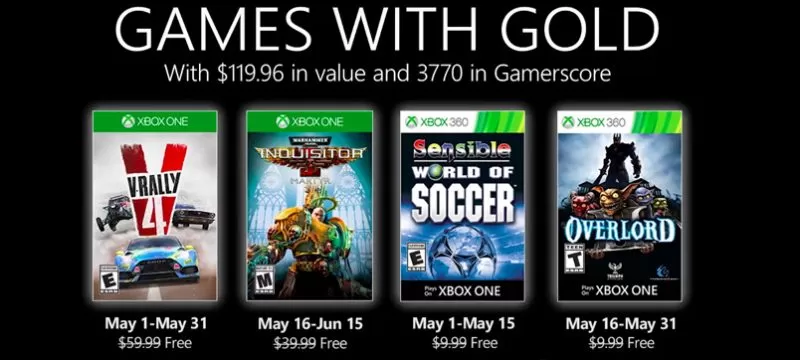 Games with Gold mayo 2020