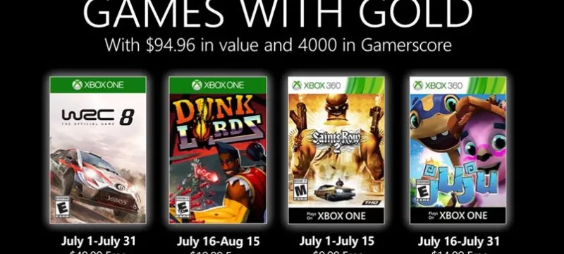 Games with Gold julio 2020