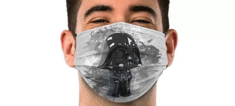 Cubrebocas Darth Vader