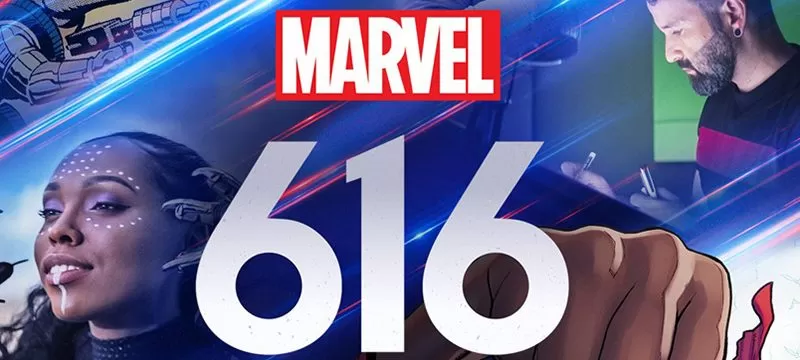 Marvel 616 logo background