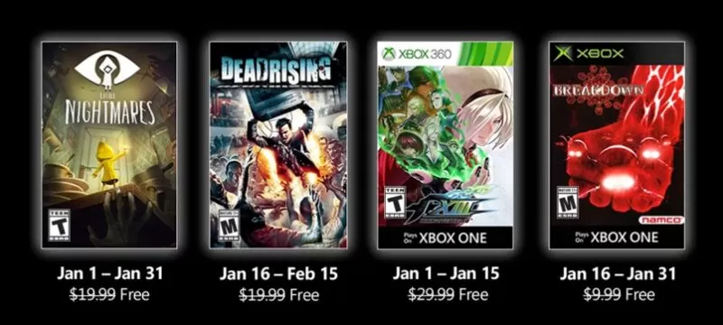 Games with Gold enero 2021