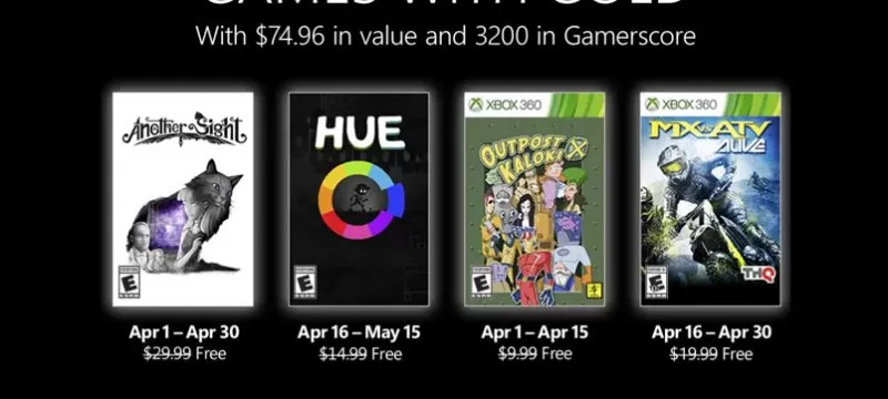 Games with Gold para abril de 2022